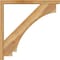 Ekena Millwork Imperial Block Rough Sawn Bracket w/ Offset Brace, Western Red Cedar, 4"W x 34"D x 34"H BKT0402X34X34IMP05RWR - alternate 4